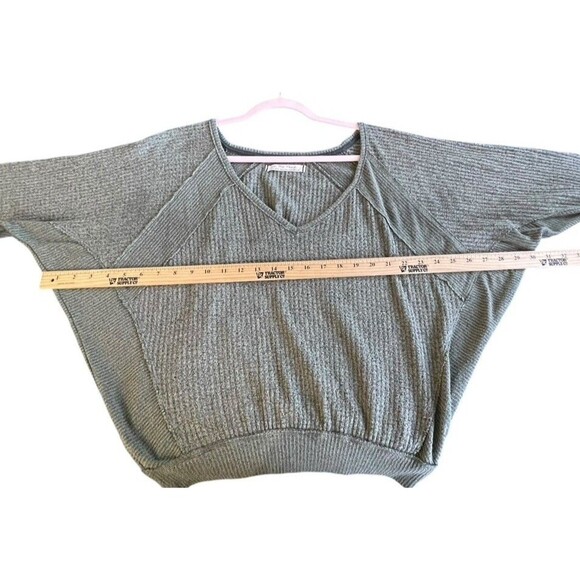 FREE PEOPLE Womens Santa‎ Clara V-Neck Thermal Sweater Top Ferngully Size XS - Picture 10 of 13